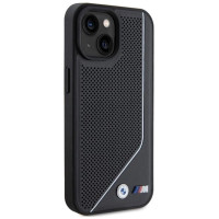 BMW Perforated Twisted Line MagSafe Case for iPhone 15/14/13 - Black