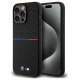 BMW M Silicone Pattern MagSafe case for iPhone 15 Pro Max - black