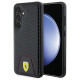Ferrari Carbon Stitched Bottom case for Samsung Galaxy S24 - black