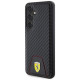 Ferrari Carbon Stitched Bottom case for Samsung Galaxy S24 - black