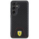 Ferrari Carbon Stitched Bottom case for Samsung Galaxy S24 - black