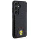 Ferrari Carbon Stitched Bottom case for Samsung Galaxy S24 - black
