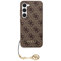 Guess 4G Charms Collection case for Samsung Galaxy A35 - brown