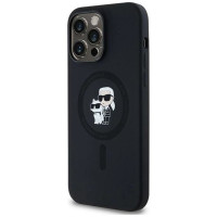 Karl Lagerfeld Silicone Karl&Choupette MagSafe case for iPhone 14 Pro Max - black