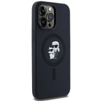 Karl Lagerfeld Silicone Karl&Choupette MagSafe case for iPhone 14 Pro Max - black