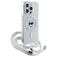 Karl Lagerfeld IML Choupette Head & Cord MagSafe case for iPhone 15 Pro - transparent