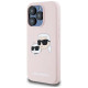 Karl Lagerfeld Silicone Karl&Choupette MagSafe case for iPhone 15 Pro - pink
