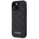 Karl Lagerfeld Leather Monogram Metal Logo case for iPhone 15 / 14 / 13 - black