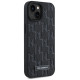 Karl Lagerfeld Leather Monogram Metal Logo case for iPhone 15 / 14 / 13 - black