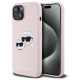 Karl Lagerfeld Silicone Karl&Choupette MagSafe case for iPhone 15 / 14 / 13 - pink