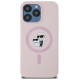 Karl Lagerfeld Silicone Karl&Choupette Ring MagSafe case for iPhone 15 Pro Max - pink