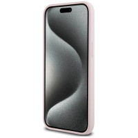 Karl Lagerfeld Silicone Karl&Choupette Ring MagSafe case for iPhone 15 Pro Max - pink