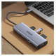 Ugreen CM498 15600 USB-C Adapter - 3x USB-A 3.0 / HDMI / VGA / RJ45 / SD / TF Card Reader / USB-C PD - Gray