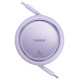 Baseus Free2Pull Cable Retractable USB-C / Lightning 20W 1m - Purple