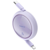 Baseus Free2Pull Cable Retractable USB-C / Lightning 20W 1m - Purple