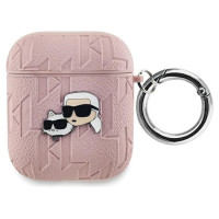 Karl Lagerfeld Monogram Karl & Choupette Head case for AirPods 1 / 2 - pink