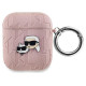 Karl Lagerfeld Monogram Karl & Choupette Head case for AirPods 1 / 2 - pink