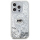 Karl Lagerfeld Liquid Glitter Karl Head MagSafe case for iPhone 15 Pro - transparent