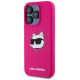 Karl Lagerfeld Silicone Choupette Head MagSafe case for iPhone 15 Pro - pink