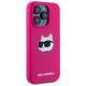 Karl Lagerfeld Silicone Choupette Head MagSafe case for iPhone 15 Pro - pink