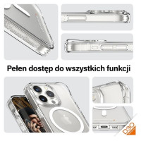 Panzerglass HardCase with MagSafe with D3O and Military Grade Certified for iPhone 15 Pro - Transparent