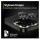 Panzerglass Hoops Camera Protection for iPhone 15 Pro / 15 Pro Max - with Black Frame