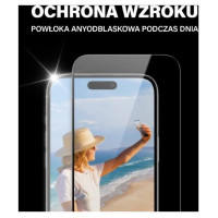 Panzerglass Ultra-Wide Fit Tempered Glass with Glare and Blue Light Filter with Positioner for iPhone 15