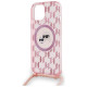 Karl Lagerfeld IML Crossbody Monogram Karl & Choupette Head MagSafe case for iPhone 15 / 14 / 13 - pink