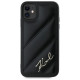 Karl Lagerfeld Diagonal Quilted Script case for iPhone 11 / Xr - black