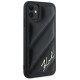 Karl Lagerfeld Diagonal Quilted Script case for iPhone 11 / Xr - black