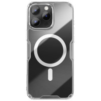 Nillkin Nature Pro Magnetic Case with MagSafe for iPhone 16 Pro - Transparent & White