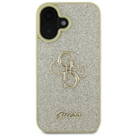 Guess Fixed Glitter Big 4G Case for iPhone 16 Plus - Gold