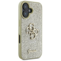 Guess Fixed Glitter Big 4G Case for iPhone 16 Plus - Gold