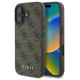 Guess 4G Classic iPhone 16 Case - Brown