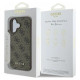 Guess 4G Classic iPhone 16 Case - Brown