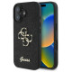 Guess Fixed Glitter Big 4G case for iPhone 16 - black