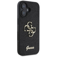 Guess Fixed Glitter Big 4G case for iPhone 16 - black