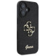 Guess Fixed Glitter Big 4G case for iPhone 16 - black