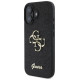 Guess Fixed Glitter Big 4G case for iPhone 16 - black