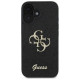 Guess Fixed Glitter Big 4G case for iPhone 16 - black