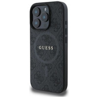 Guess 4G Ring Classic Logo MagSafe case for iPhone 16 Pro Max - black