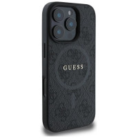 Guess 4G Ring Classic Logo MagSafe case for iPhone 16 Pro Max - black