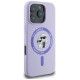 Karl Lagerfeld Silicone Karl&Choupette Heads Ring MagSafe Case for iPhone 16 Pro Max - Purple
