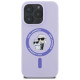 Karl Lagerfeld Silicone Karl&Choupette Heads Ring MagSafe Case for iPhone 16 Pro Max - Purple