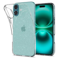 Spigen Liquid Crystal iPhone 16 Plus Case - Clear Glitter