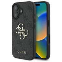 Guess 4G Big Logo iPhone 16 Case - Black