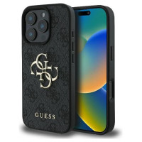 Guess 4G Big Logo iPhone 16 Pro Max Case - Black