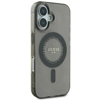 Guess IML Rhinestones MagSafe iPhone 16 Plus Case - Black