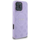 Guess Saffiano Peony Classic Logo MagSafe iPhone 16 Pro Max Case - Purple