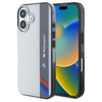 BMW Motosport IML Vertical Stripe iPhone 16 Case - Gray